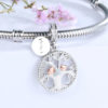Charm pendentif Arbre de vie et famille en argent 925