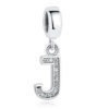 Charm pendentif avec lettre de l'alphabet J