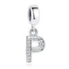 Charm pendentif avec lettre de l'alphabet P