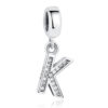 Charm pendentif avec lettre de l'alphabet K