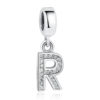 Charm pendentif avec lettre de l'alphabet R