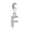 Charm pendentif avec lettre de l'alphabet F