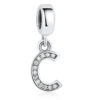 Charm pendentif avec lettre de l'alphabet C