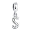 Charm pendentif avec lettre de l'alphabet S