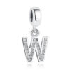 Charm pendentif avec lettre de l'alphabet W