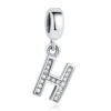 Charm pendentif avec lettre de l'alphabet H