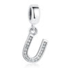 Charm pendentif avec lettre de l'alphabet U