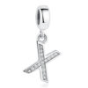 Charm pendentif avec lettre de l'alphabet X